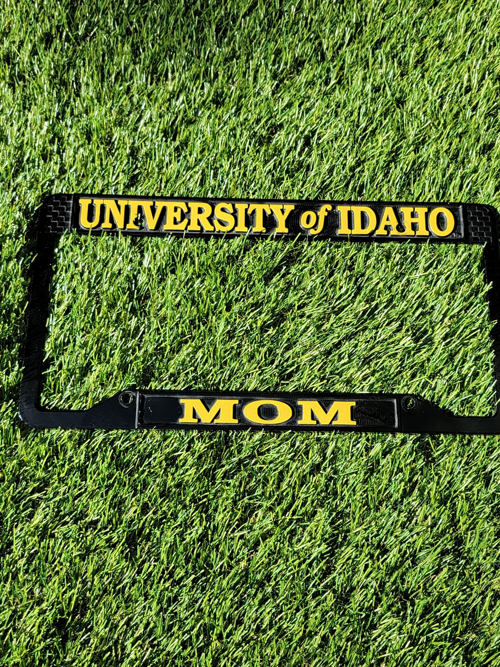 University of Idaho Black & Gold 'MOM' License Plate Frame